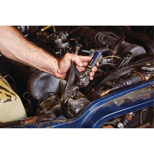 Vise-Grip&reg; Fast Release 10WR Locking Pliers with Wire Cutter, 10" Length, Curved Jaw - Irwin IRHT82578