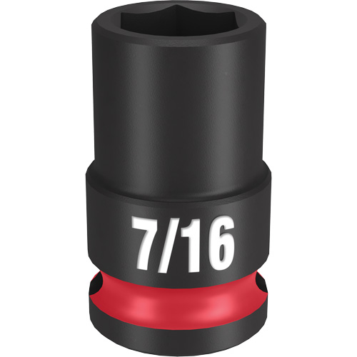 Shockwave Impact Duty Socket, Power, 7/16", 3/8" Drive, 6 Points - Milwaukee 49-66-6105