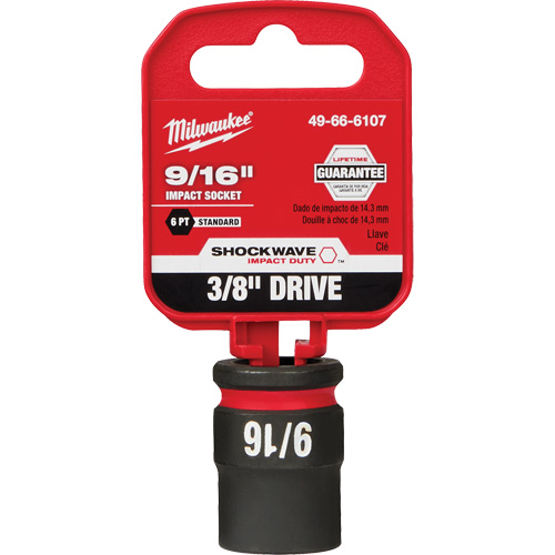 Douille Shockwave Impact Duty, Puissance, 9/16", Prise 3/8", 6 pans - Milwaukee 49-66-6107
