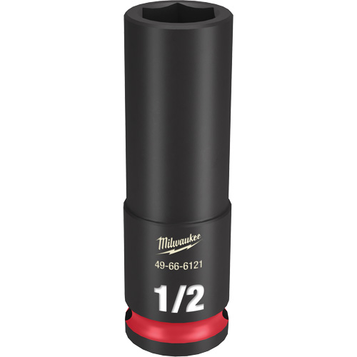 Douille Shockwave Impact Duty, Puissance, 1/2", Prise 3/8", 6 pans, Profond - Milwaukee 49-66-6121