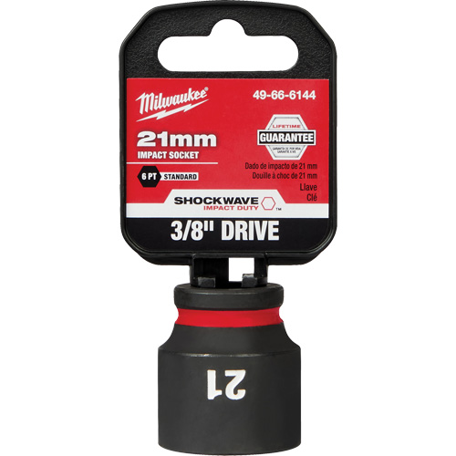 Douille Shockwave Impact Duty, Puissance, 21 mm, Prise 3/8", 6 pans - Milwaukee 49-66-6144