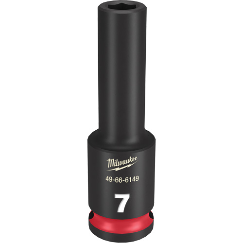 Douille Shockwave Impact Duty, Puissance, 7 mm, Prise 3/8", 6 pans, Profond - Milwaukee 49-66-6149