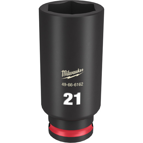 Shockwave Impact Duty Socket, Power, 21 mm, 3/8" Drive, 6 Points, Deep - Milwaukee 49-66-6162