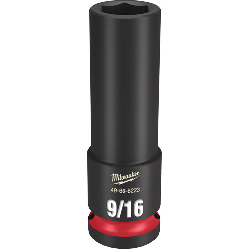 Douille Shockwave Impact Duty, Puissance, 9/16", Prise 1/2", 6 pans, Profond - Milwaukee 49-66-6223