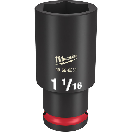 Shockwave Impact Duty Socket, Power, 1-1/16", 1/2" Drive, 6 Points, Deep - Milwaukee 49-66-6231