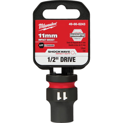 Douille Shockwave Impact Duty, Puissance, 11 mm, Prise 1/2", 6 pans - Milwaukee 49-66-6243