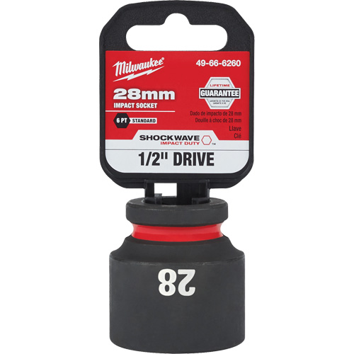 Douille Shockwave Impact Duty, Puissance, 28 mm, Prise 1/2", 6 pans - Milwaukee 49-66-6260