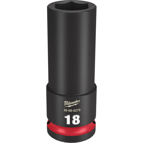 Shockwave Impact Duty Socket, Power, 18 mm, 1/2" Drive, 6 Points, Deep - Milwaukee 49-66-6279