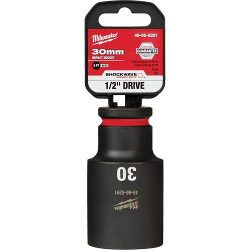 Douille Shockwave Impact Duty, Puissance, 3 mm, Prise 1/2", 6 pans, Profond - Milwaukee 49-66-6291