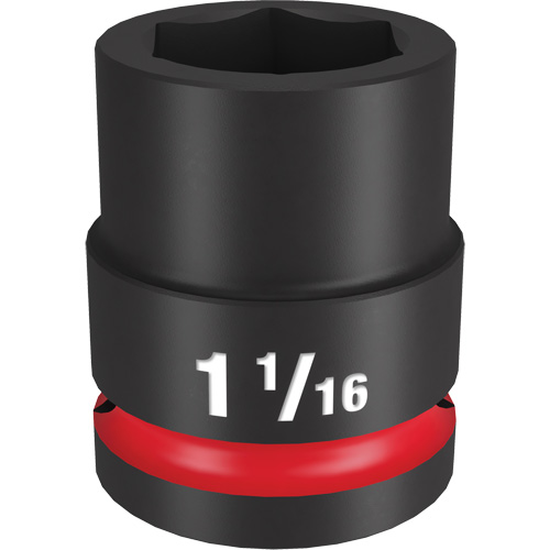 Shockwave Impact Duty Socket, Power, 1-1/16", 3/4" Drive, 6 Points - Milwaukee 49-66-6308