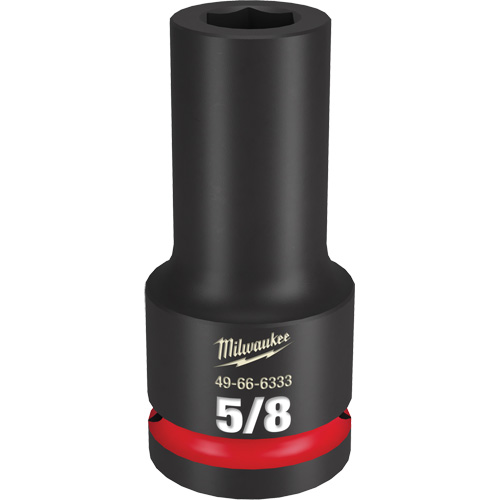 Shockwave Impact Duty Socket, Power, 5/8", 3/4" Drive, 6 Points, Deep - Milwaukee 49-66-6333