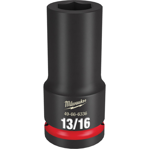 Shockwave Impact Duty Socket, Power, 13/16", 3/4" Drive, 6 Points, Deep - Milwaukee 49-66-6336