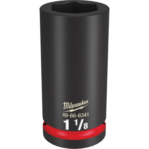 Shockwave Impact Duty Socket, Power, 1-1/8", 3/4" Drive, 6 Points, Deep - Milwaukee 49-66-6341