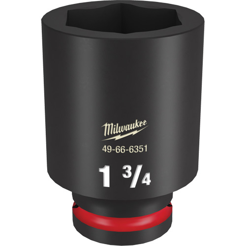 Shockwave Impact Duty Socket, Power, 1-3/4", 3/4" Drive, 6 Points, Deep - Milwaukee 49-66-6351