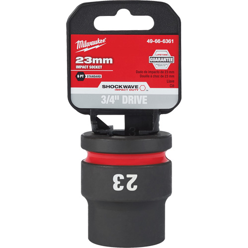 Douille Shockwave Impact Duty, Puissance, 23 mm, Prise 3/4", 6 pans - Milwaukee 49-66-6361