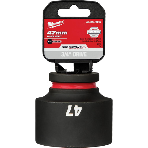 Shockwave Impact Duty Socket, Power, 47 mm, 3/4" Drive, 6 Points - Milwaukee 49-66-6385