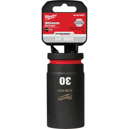 Shockwave Impact Duty Socket, Power, 3 mm, 3/4" Drive, 6 Points, Deep - Milwaukee 49-66-6405