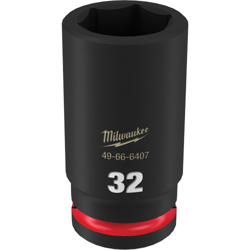 Douille Shockwave Impact Duty, Puissance, 32 mm, Prise 3/4", 6 pans, Profond - Milwaukee 49-66-6407