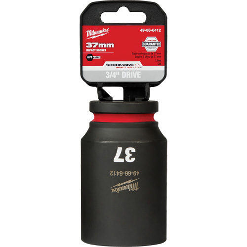 Shockwave Impact Duty Socket, Power, 37 mm, 3/4" Drive, 6 Points, Deep - Milwaukee 49-66-6412