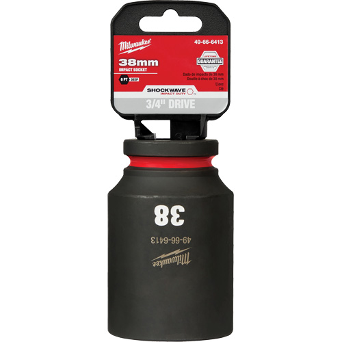 Shockwave Impact Duty Socket, Power, 38 mm, 3/4" Drive, 6 Points, Deep - Milwaukee 49-66-6413
