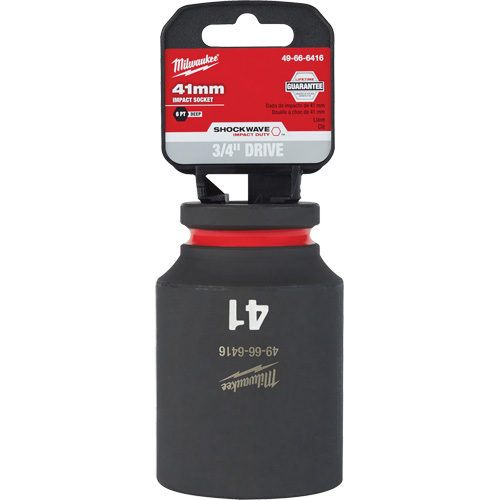 Shockwave Impact Duty Socket, Power, 41 mm, 3/4" Drive, 6 Points, Deep - Milwaukee 49-66-6416