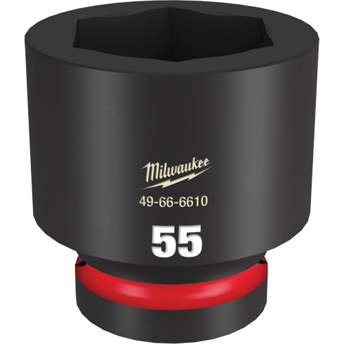Shockwave Impact Duty Socket, Power, 55 mm, 1" Drive, 6 Points - Milwaukee 49-66-6610