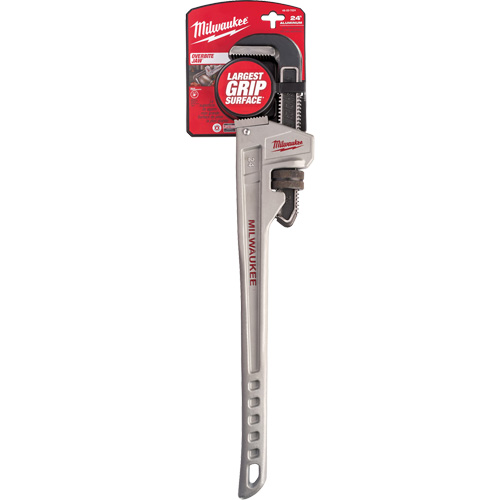 Pipe Wrench, 3" Jaw Capacity, 24" Long, Ergonomic Handle - Milwaukee 48-22-7224