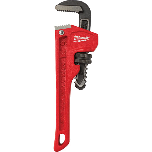 Cl&eacute; &agrave; tuyau, Cap des m&acirc;choires 3/4", Longueur 6", Fini Rev&ecirc;tement en poudre - Milwaukee 48-22-7106