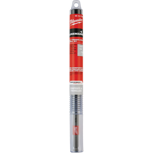 Shockwave Impact Duty Lineman's Fiberglass Drill Bit, 15/16", Carbide - Milwaukee 48-13-7709