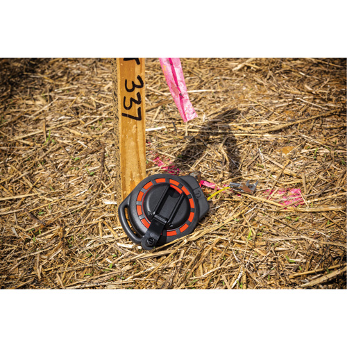 Steel Construction Long Tape Measure, 3/8" x 100', 1/8"/1 mm Graduations - Lufkin By Crescent ST100-07