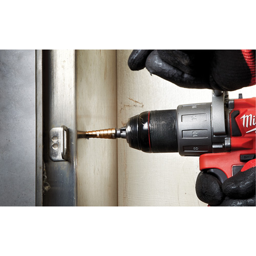 Step Drill Bit, 1/8"/#1 - 1/2"/#1 , 1/32" Increments, High Speed Cobalt - Milwaukee 48-89-9281