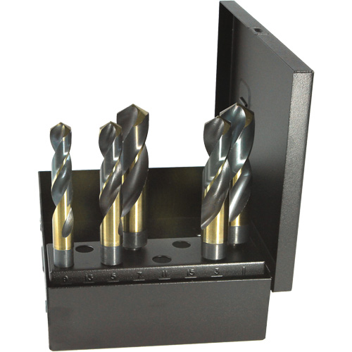 DRILLCO S & D Nitro Drill Bit Set, 5 Pieces, High Speed Steel - Walter Surface Technologies 1000N5