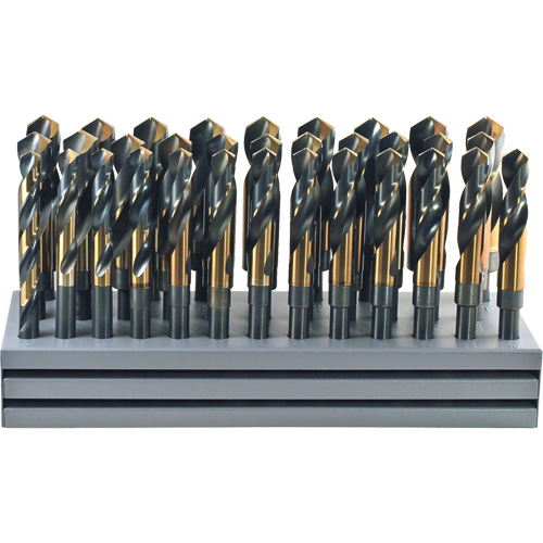 Jeu de forets Nitro S & D avec support DRILLCO, 32 morceaux, Acier rapide - Walter Technologies Pour Surface 1000N32