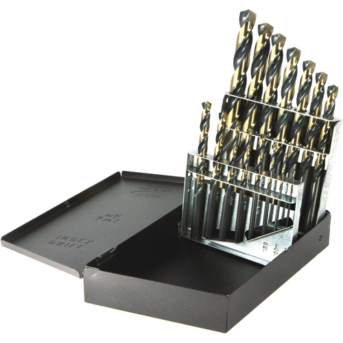 Jeu de forets &agrave; tige r&eacute;duite Nitro DRILLCO, 15 morceaux, Acier rapide - Walter Technologies Pour Surface 1035N15