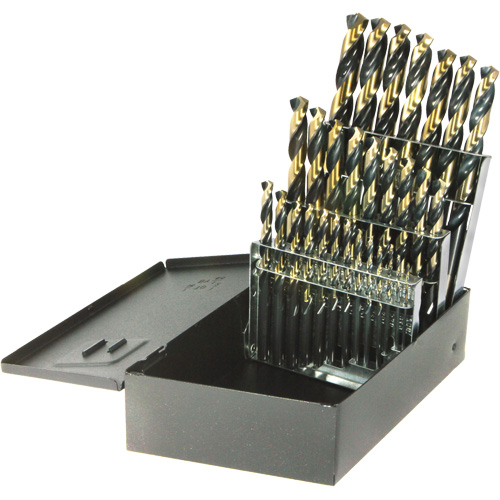 Jeu de forets &agrave; tige r&eacute;duite Nitro DRILLCO, 29 morceaux, Acier rapide - Walter Technologies Pour Surface 1035N29