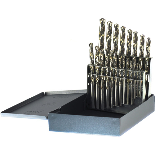 Jeu de forets courts USA DRILLCO, 21 morceaux, Acier rapide - Walter Technologies Pour Surface 200B21