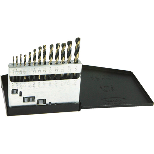 Jeu de forets m&eacute;triques courts DRILLCO, 13 morceaux, Acier rapide - Walter Technologies Pour Surface 800A13
