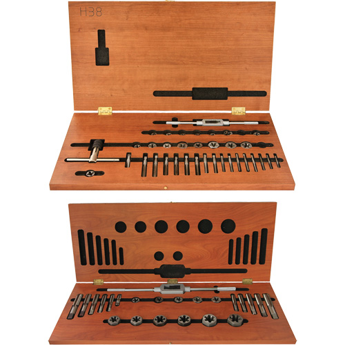 DRILLCO Tap & Hex Die Set, 58 Pieces - Walter Surface Technologies 2000H63