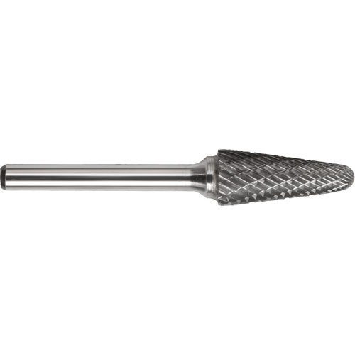 DRILLCO Single Cut Ballnose Cone Burr, SL-42L2 - Walter Surface Technologies 7L42L2SC
