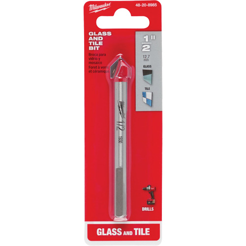 Foret pour verre et carreaux, 1/2", Carbure - Milwaukee 48-20-8985