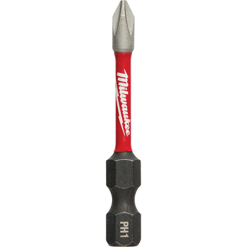 Shockwave Impact Duty Power Bit, Phillips, #1 Tip, 1/4" Drive Size, 2" Length - Milwaukee 48-32-4760
