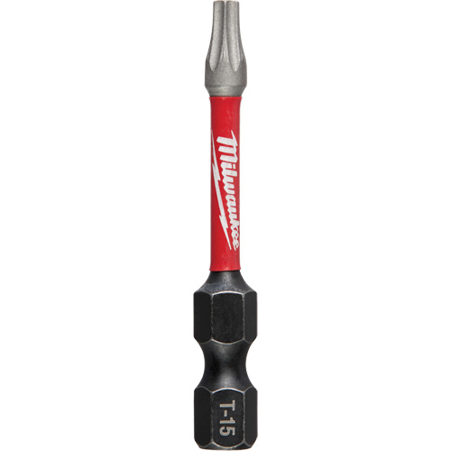 Shockwave Impact Duty Power Bit, Torx, T-15 Tip, 1/4" Drive Size, 2" Length - Milwaukee 48-32-4783