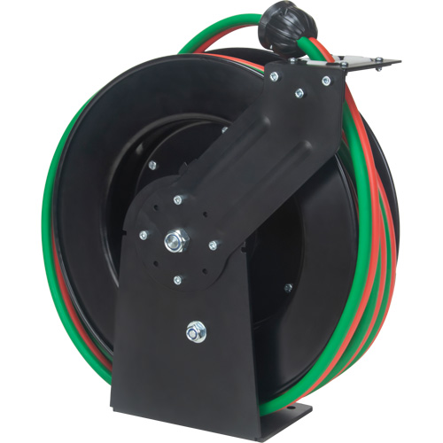 Welding Hose Reel, Welding Gases, 1/4" x 50', Single Hose, 300 psi - Aurora Tools 