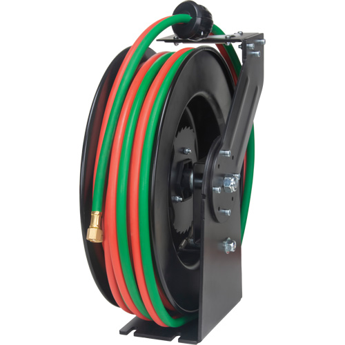 Welding Hose Reel, Welding Gases, 1/4" x 50', Single Hose, 300 psi - Aurora Tools 