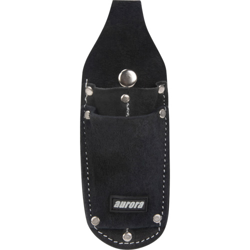 Utility Pouch, Knife Holder, Leather, 3 Pockets - Aurora Tools 