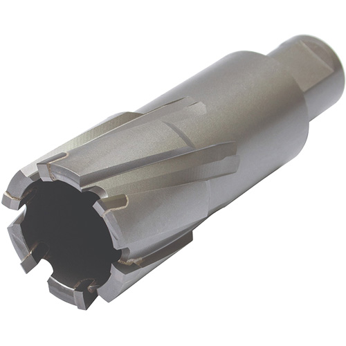 Core Cut Annular Cutter with Weldon Shank, 21 mm Diameter, Carbide, 55 mm Depth of Cut, 3/4" Shank - Walter Surface Technologies 05F221