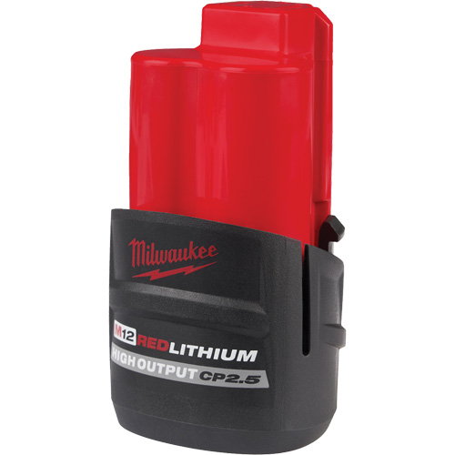 M12 Redlithium High Output CP2.5 Battery Pack, Lithium-Ion, 12 V, 2.5 Ah - Milwaukee 48-11-2425