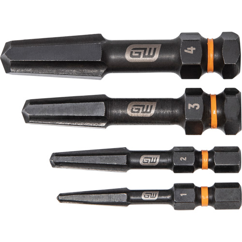 Bolt Biter Screw Extractor Set, High Speed Steel, 4 Pieces - Gearwrench 84787