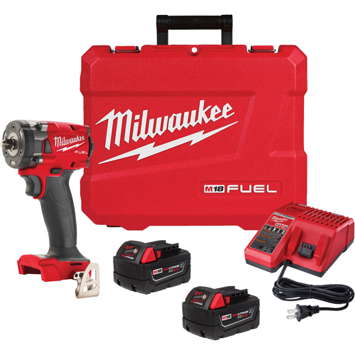 Cl&eacute; &agrave; choc compacte M18 Fuel avec ensemble d'anneau &agrave; friction, 18 V, Mandrin 3/8" - Milwaukee 2854-22R