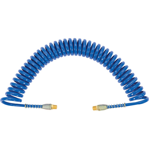 APUB-3825 Recoil Air Hose with Swivel Fittings & Protective Spring, Air, 3/8" ID x 25' L, Polyurethane - JET 408128